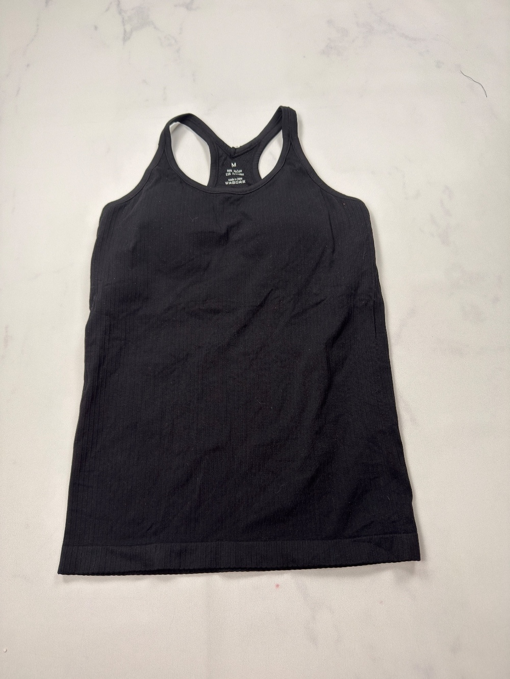 ATTRACO Tank Top Black Ribbed Athleticwear - Womens M NWT